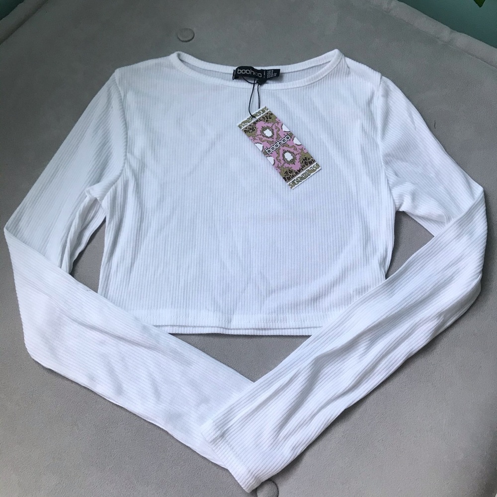 long sleeve crop top